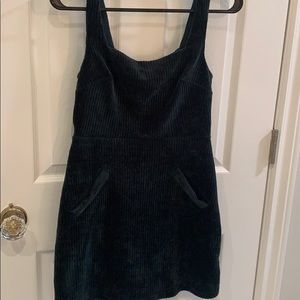 Green corduroy Topshop dress
